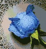015 Синяя Роза, Алмазная Мозаика