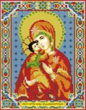 2007 Икона "Владимирская Богородица", Алмазная Мозаика