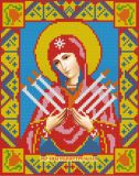 2009 Икона "Семистрельная Богородица", Алмазная Мозаика