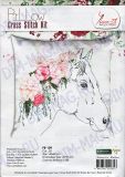 PB109 подушка Лошадь в розах, Luca-S