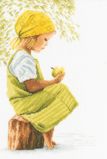 PN-0021213 Девочка с яблоком (Girl with apple), Lanarte