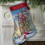 08819 Рождественские санки (Christmas Sled Stocking), Dimensions