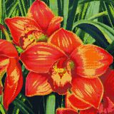 1026 Красные орхидеи, Алмазная Мозаика