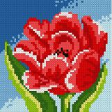 1074 Красный тюльпан, Алмазная Мозаика