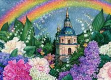 1201 В цветах радуги, Алмазная Мозаика