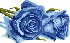 338 Синие Розы, Алмазная Мозаика