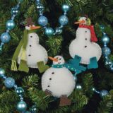 72-08171 Набор ёлочных игрушек "Снеговики" (Simple Snowmen Ornaments), Dimensions