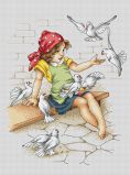 B1051 Девочка с голубями, Luca-S