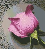 SP-017 Розовая роза, Алмазная Мозаика