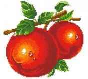 1071 Красные яблоки, Алмазная Мозаика