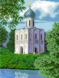 SP-1010 Храм Покрова, Алмазная Мозаика