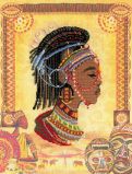РТ-0047 Набор для вышивания крестом "Африканская принцесса", Риолис